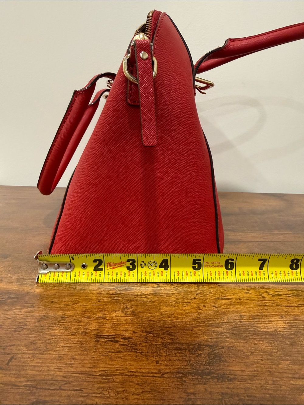 Kate Spade Cove Street Pillbox Red Leather Pippa Satchel Purse Handbag - Picture 10 of 11